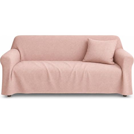 Drap Multifonction – Couvre-canapé 2 Places ou Couvre-lit Simple/Double, Mélange de Coton Uni, Dimensions 240 x 280 cm – Fabriqué en Italie (1/5)