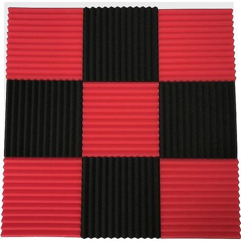 Panneaux acoustiques 300x300x25mm lot de 12, mousse insonorisante pour studio, KTV, bar, calfeutrage sonore