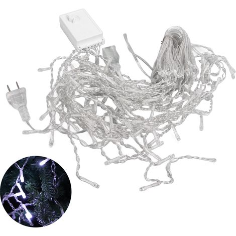 Guirlande lumineuse LED extérieure Noël 110V US, décoration mariage jardin cour patio, fiches américaines (1/5)