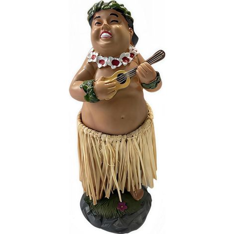 Hula Tänzerin Figur für Auto & Schreibtisch, 16cm Harz, Retro Hawaii Deko (1/5)