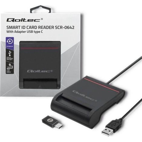 Lecteur De Cartes À Puce USB 2.0 - Compatible Tachographes Et Cartes De Fidélité - Plug-and-Play - 1 Pièce
