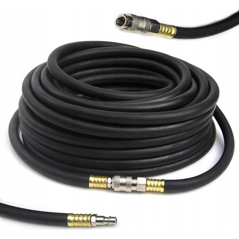 Tubo pneumatico in gomma per compressore, crimpato, 6x13, 15 m, morbido