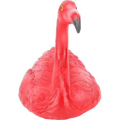 Décorations flamant rose flottantes pour bassin, aquarium, jardin, terrasse, pelouse, petit flamant rose rouge tête levée (1/5)