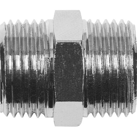 Cornat Doppelnippel verchromt 3/8 AG x ø 10 mm Messing verchromt, 3/8 AG x ø 10 mm Anschlussschläuche
