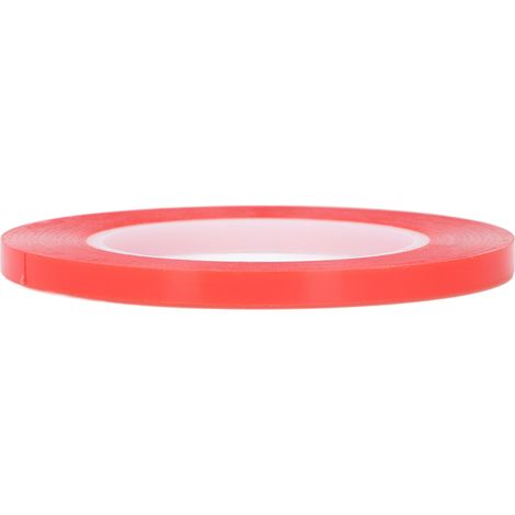 Pastille adhésive double face PET circulaire étanche pour fixation d'objets domestiques rouge 15 mm / 0.59 pouce (1/5)