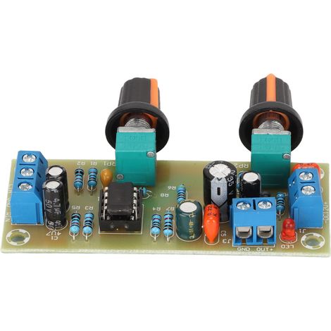 HiFi-Subwoofer-Vorverstärkerplatine, Tiefpassfilter mit Einzelversorgung, Störschutz, Einzelnetzteil, 12 V DC