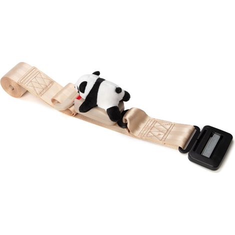 Ceinture de sécurité de grossesse en nylon, sangle confortable pour les femmes enceintes, convient à la plupart des voitures, ouverture et fermeture en un clic, beige (1/5)
