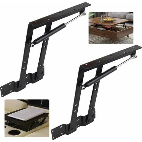 Accesorio de elevación, 2 piezas, elevador plegable de 50 kg/100 lb, marco de elevación para mesa de centro, mecanismo de resorte de elevación (1/5)