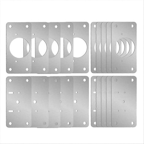 10 Paar Scharnierreparaturplatten für Möbel, Schubladen und Tische (1/5)