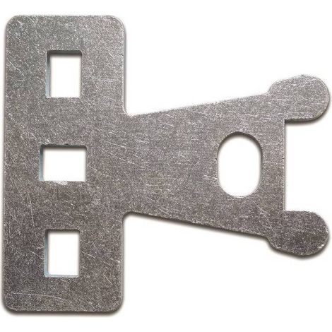 2 x PORTALUCCHETTO PIANO VERTIC ACC ZINC 8X110 MM