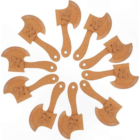 10 Miniatures Hache en Bois Jouet Décoration Cadeau Enfant (1/4)