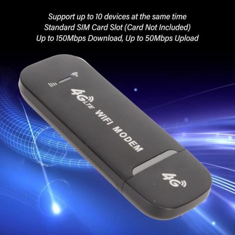 1 Routeur WiFi 4G, Blanc, Emplacement carte SIM, Vitesse 150 Mbps, Support 10 appareils, Maison Bureau (1/3)