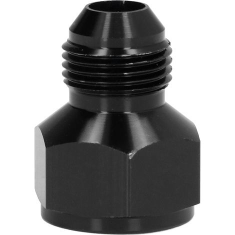 AN10 female to AN8 male straight pipe reducer adapter, black aluminum alloy fitting (1/5)
