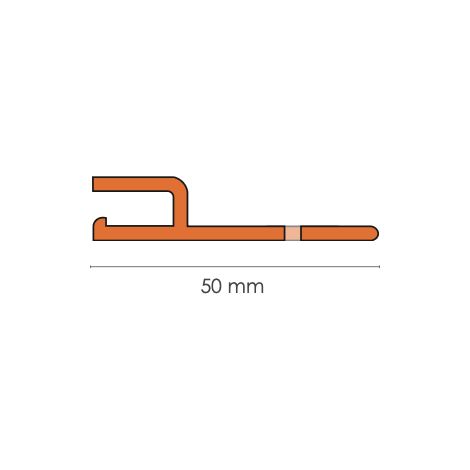 Lot de 10 Rail hung PVC pré-percé