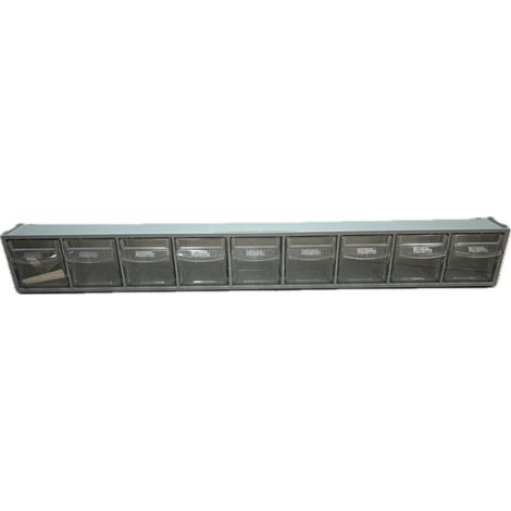 ORECA - CASSETTIERA 9 SCOMPARTI COLORE GRIGIO 600X77X51MM