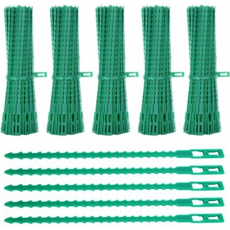 Lien pour végétaux,Lot de 600 Attaches de Plantes, 23CM Attaches de Jardin Réglable Liens de Serrage en Plastique pour Jardin Flexible, Attache Tomates de Câble de Jardin pour Aider à Souteni-ARCAN (1/5)