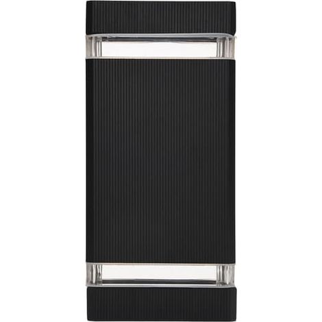 Applique murale double (éclairage haut et bas) pour intérieur et extérieur, ampoules LED incluses (1/5)