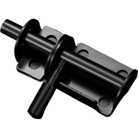 Lot de 2 verrous de porte en acier inoxydable, pênes de 65 mm avec vis, compatibles avec les espaces intérieurs et les fenêtres, noir. (1/4)