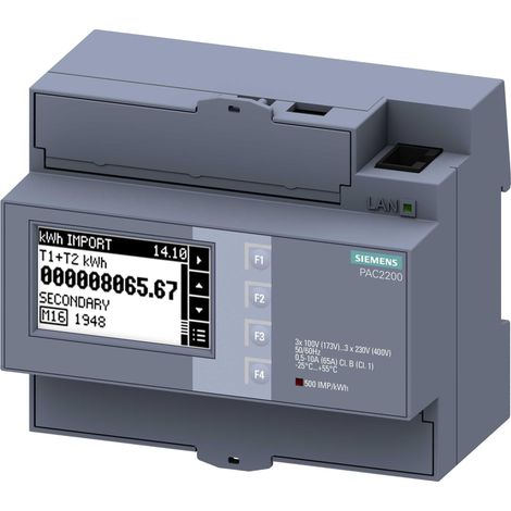 Siemens 7KM2200 2EA40 1JA1 contador eléctrico digital