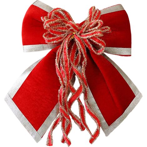 Fiocchi pendenti in morbido velluto, per - Nastro rosso 25 cm
