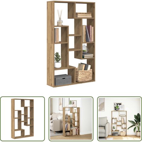 Holzregal - Bücherregal Artisan-Eiche 72x20x120,5 cm Holzwerkstoff (1/5)
