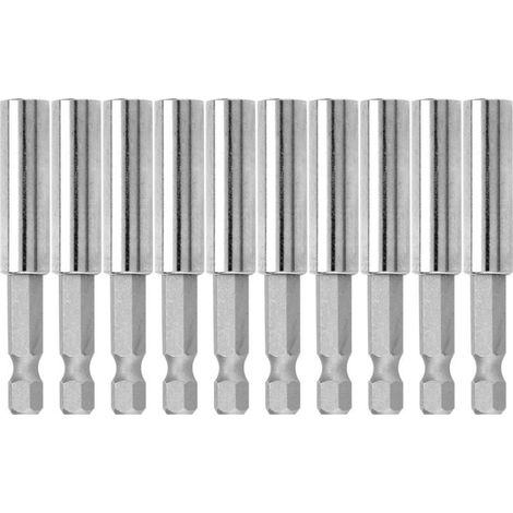 Portapuntas para destornillador, barra de extensión con soporte de desbloqueo, juego de 10 piezas y de larga duración para destornilladores portátiles (1/5)