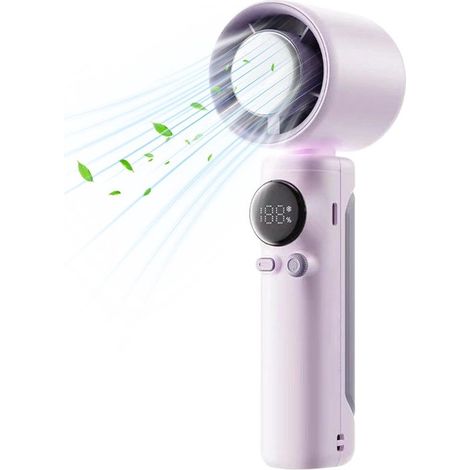 Ventilador de mano: ventilador portátil ideal para viajes, potente enfriador ideal para exteriores, verano, vacaciones, playa, viajes. (1/5)