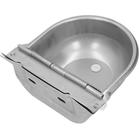 Automatischer Wasserspender für Kühe aus Edelstahl mit Schwimmkugel und Klappdeckel (1/5)