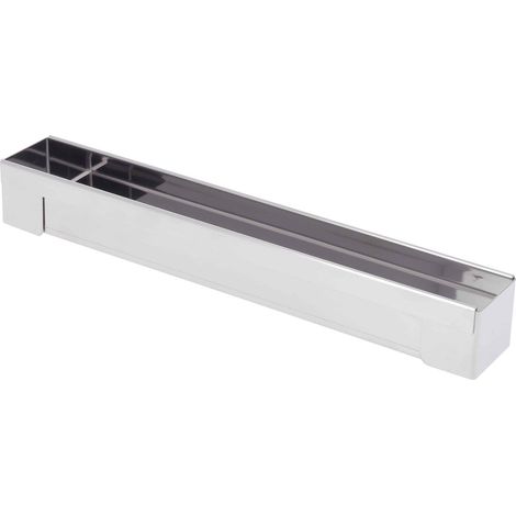 Mini gouttière insert à bûches et terrines rectangulaire en inox 30 cm