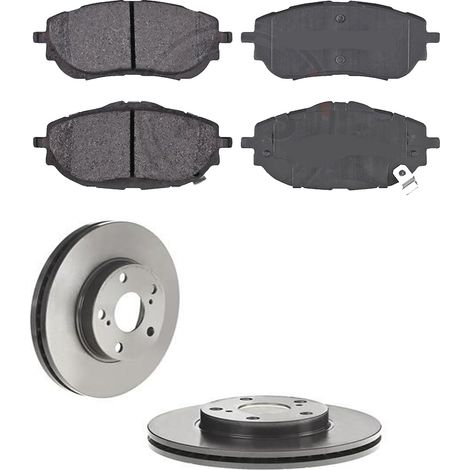 KIT FRENI ANTERIORI compatibile con TOYOTA AURIS (E18) - DISCHI + PASTIGLIE OEM: P 83 150 / 18318 /SOSTITUZIONE DIRETTA/BASSA POLVERE/SILENZIOSO (1/5)