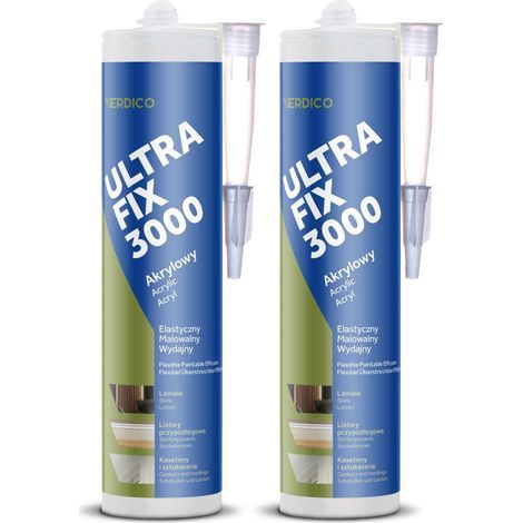 Verdico Montagekleber UltraFix 3000 – Kleber für Wandpaneele & Deckenpaneele – 2 Stück