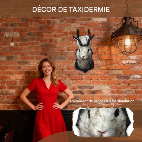 Décoratif De Tête d'animal - Sculpture Douce Réaliste Légère - Décoration (1/4)