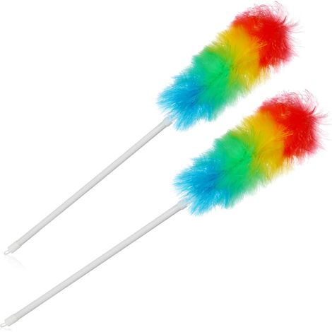 2X plumeau avec Manche télescopique, essuie-poussière Extra Long (1/5)