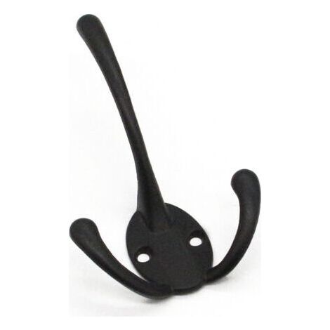 Crochets triangulaires élégants en alliage de zinc noir - Crochets triangulaires de luxe abordables pour chambre à coucher, cuisine, lot de 5, 161 × 69 mm (1/4)