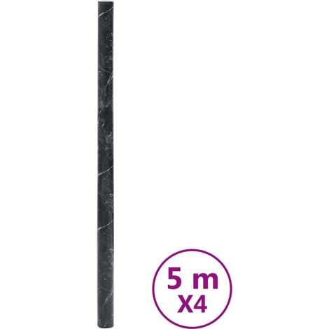 Autocollants auto-adhésifs pour meuble noir marbré 90x500cm PVC