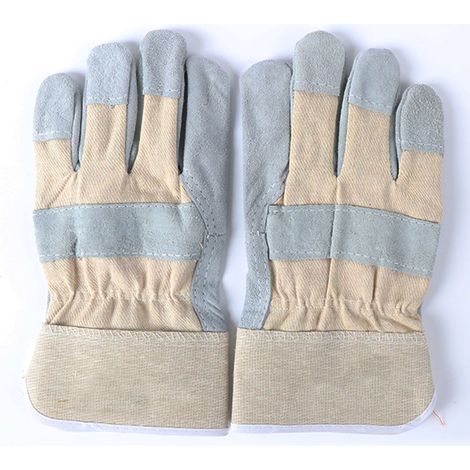 Gants de soudeur en cuir de vachette antidérapants, résistants à la chaleur, ignifugés et résistants à l'abrasion, pour le soudage et le traitement de la quincaillerie. (1/5)