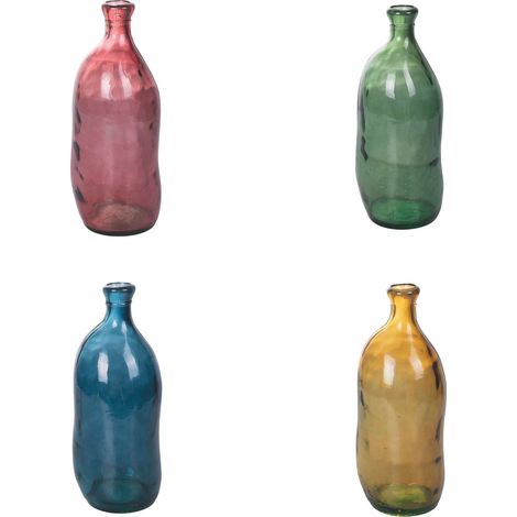 VASO OASIS IN VETRO 15 X 36 CM FORMA ONDULATA IN COLORAZIONE ASASORTITA (1/5)