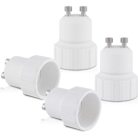 10x adaptateur de douille - Convertisseur douilles GU10 vers E14 - Adaptateur de support de lampe culot baïonnette pour ampoule LED halogène (1/4)