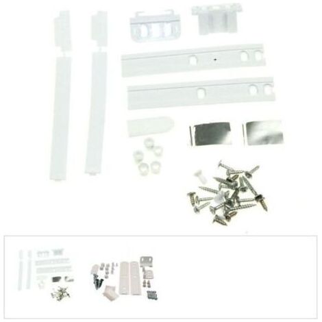 Kit de fixation porte frigo intégrable – Système de glissière pour réfrigérateurs – Installation rapide et sécurisée – Compatible avec et autres marques (1/3)