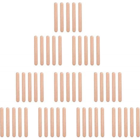 Lot de 50 Tourillons Cheville en Bois Massif pour Bricolage et Travail du Bois - 5x30mm (1/5)
