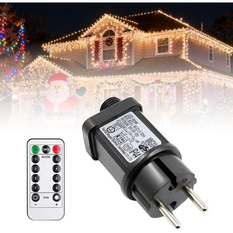 31V 6W Clignoteur pour Guirlande LED avec 8 Modes Minuterie Fonction (1/5)