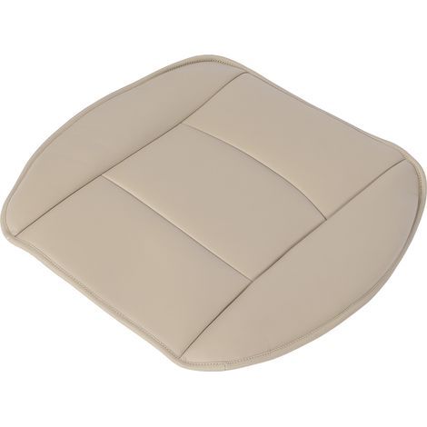 Housse de coussin de siège de remplacement de voiture en cuir PU housse de protection de siège avant pour berline 4 portes SUVBeige (1/5)