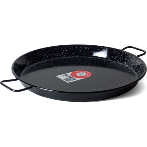 Poêle à paella émaillée 90 cm – Acier inoxydable – Pour cuisson traditionnelle – Compatible induction et gaz – La Ideal (1/2)