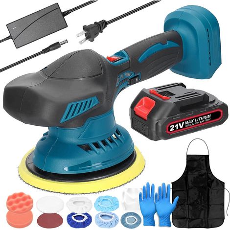 Akku-Autopoliermaschine mit 6 Geschwindigkeitsstufen, einstellbare elektrische Autopoliermaschine, multifunktional