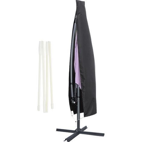 SWANEW Housse de Protection pour Parasol Jardin Couverture 265 x 50 x 70 x 40cm Anti-UV étanche (1/5)
