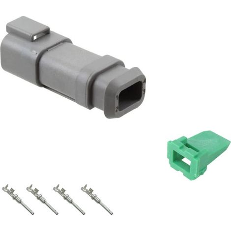 Kit connettore serie DT porta maschio 4 vie E008