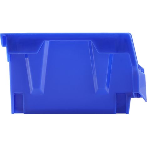 Mophorn Aufbewahrungsbehälter aus Kunststoff, 5 x 4 x 3 Zoll, hängender stapelbarer Organizer-Behälter, Blau/Rot, 24er-Pack, robuste Behälter für Schrank, Küche, Büro, Speisekammer