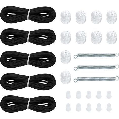 Accessoires pour stores plissés à ressort, ressorts de rechange pour stores plissés, accessoires pour cordons de serrage, pièces détachées pour la réparation de rideaux (à faire soi-même). (1/5)
