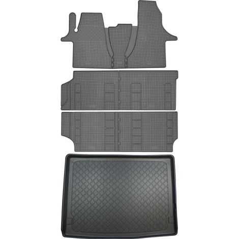 Volkswagen T6.1 Multivan VAN (5 puertas) de 2019 SET - Alfombrillas goma + alfombrilla maletero