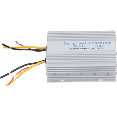 Convertisseur de tension 24V vers 12V 30A 360W IP68 Étanche Abaisseur pour Voiturette Golf Camion (1/5)